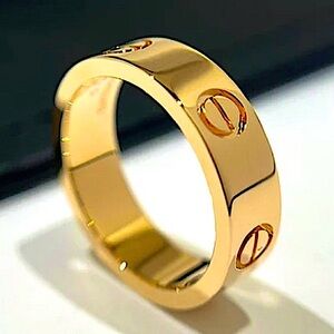 Stainless Steel Love Ring Without Stones